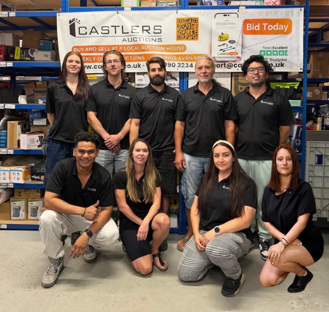 Castlers team in warehouse